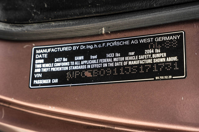 Used 1988 Porsche 911 Carrera RWD image 80