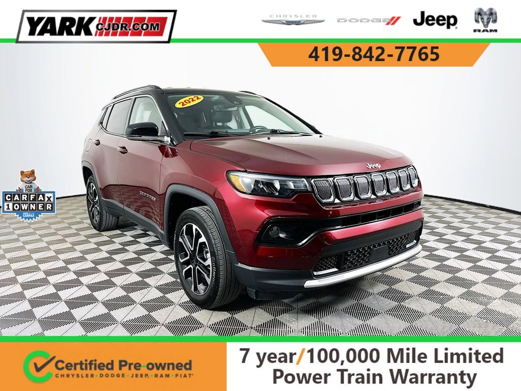 Certified 2022 Jeep Compass Limited image 1
