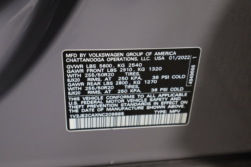 Used 2022 Volkswagen Atlas Cross Sport SE FWD image 24