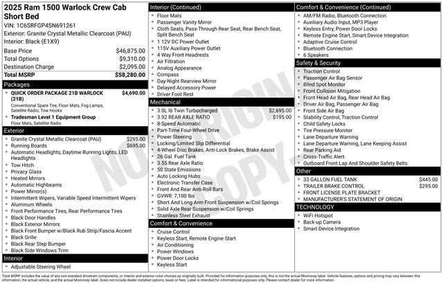 Used 2025 RAM 1500 Classic Warlock image 4