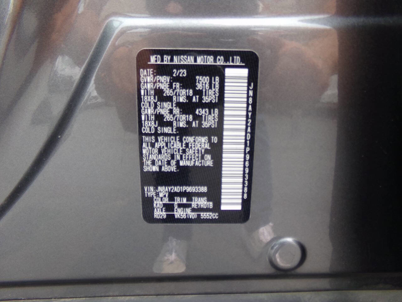 Used 2023 Nissan Armada SV image 80