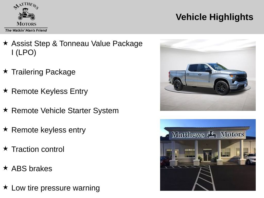 Used 2023 Chevrolet Silverado 1500 Custom w/ LPO, Dark Essentials Package RWD image 14
