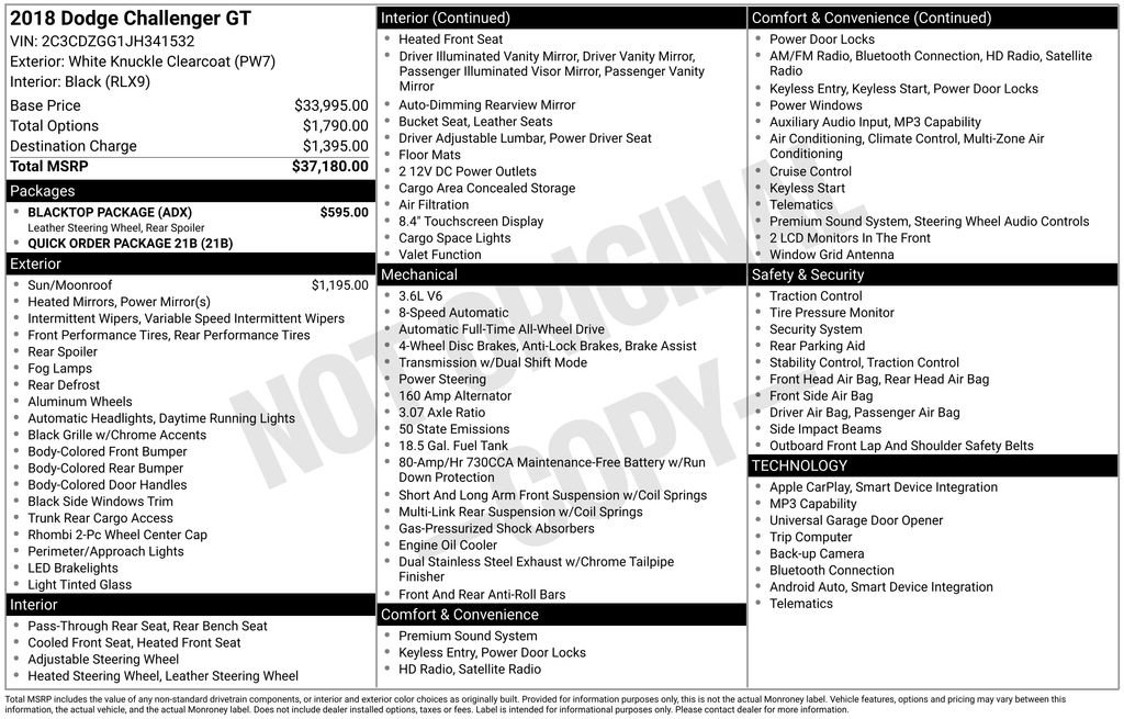 Used 2018 Dodge Challenger GT w/ Blacktop Package image 22