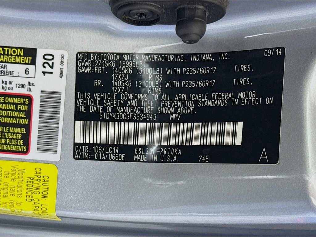 Used 2015 Toyota Sienna XLE Premium image 35