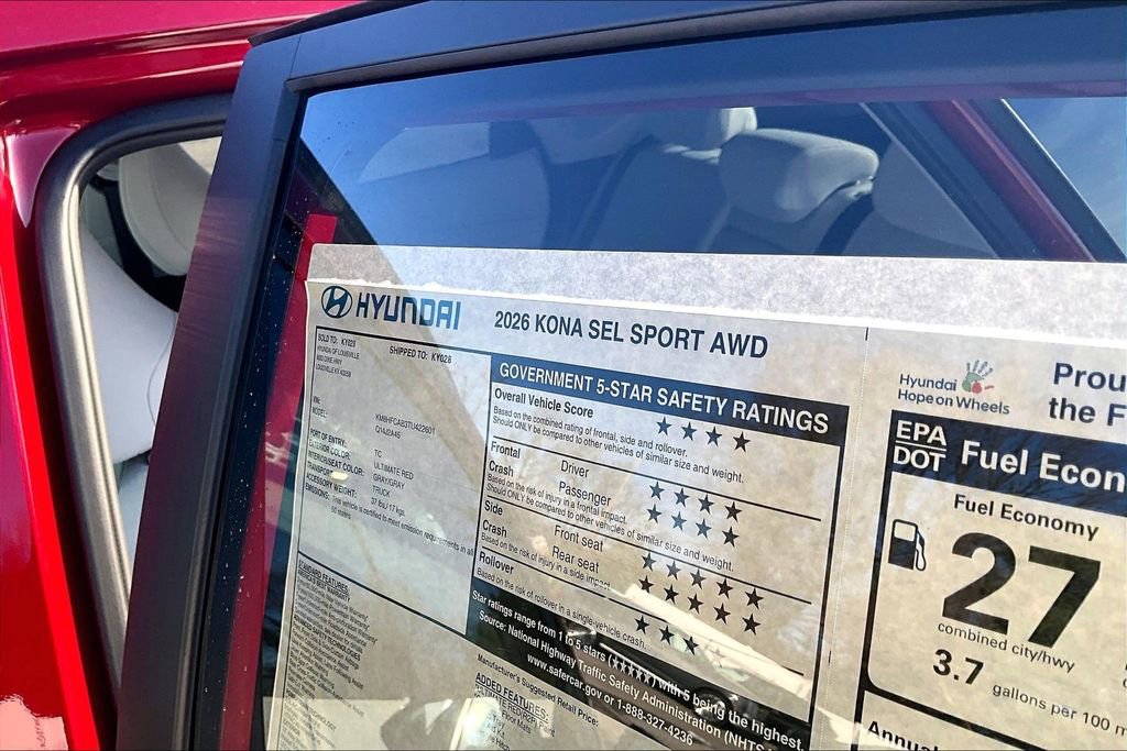 New 2026 Hyundai Kona SEL Sport image 14