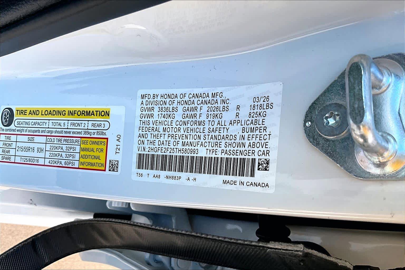 New 2026 Honda Civic LX image 19