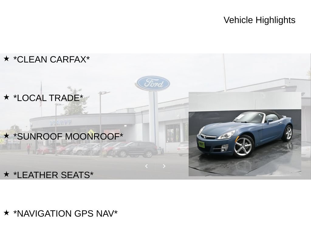 Used 2007 Saturn Sky w/ Premium Trim Pkg RWD image 9