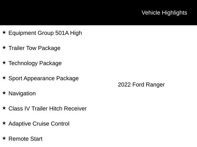 Used 2022 Ford Ranger Lariat w/ Equipment Group 501A High image 12