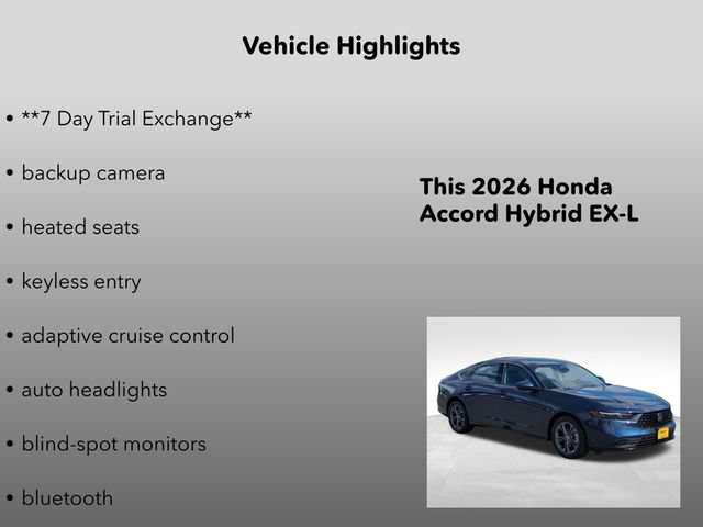 New 2026 Honda Accord EX-L image 5