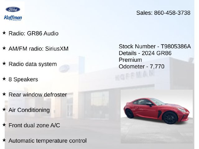 Used 2024 Toyota GR86 Premium RWD image 5