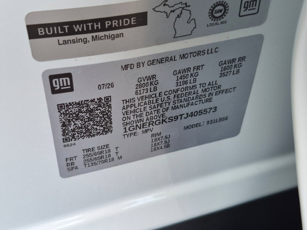 New 2026 Chevrolet Traverse LT w/ LPO, Floor Liner Package FWD image 31