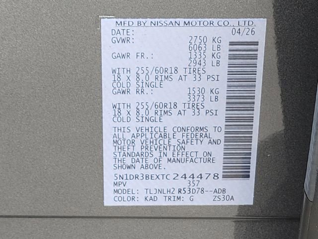 New 2026 Nissan Pathfinder SV w/ SV Premium Package AWD/4WD image 14