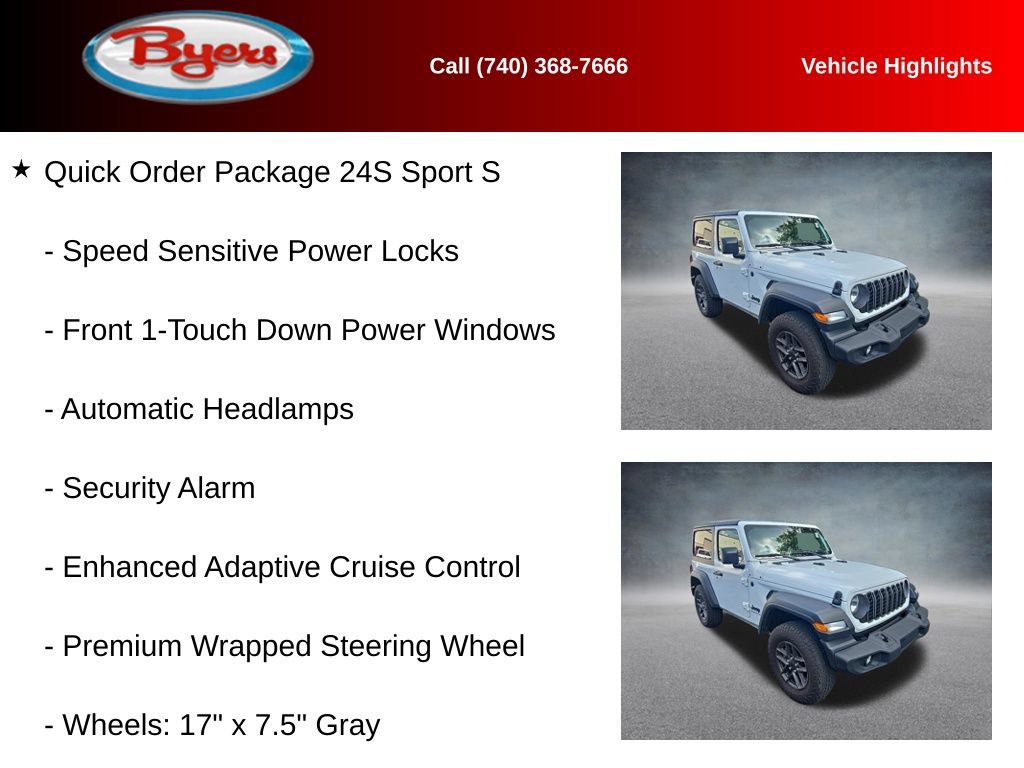 Used 2024 Jeep Wrangler Sport AWD/4WD image 13