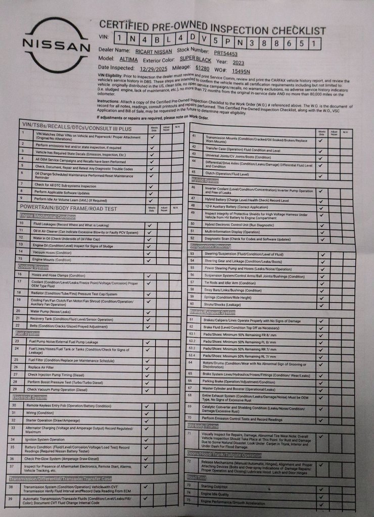 Certified 2023 Nissan Altima 2.5 SV image 5