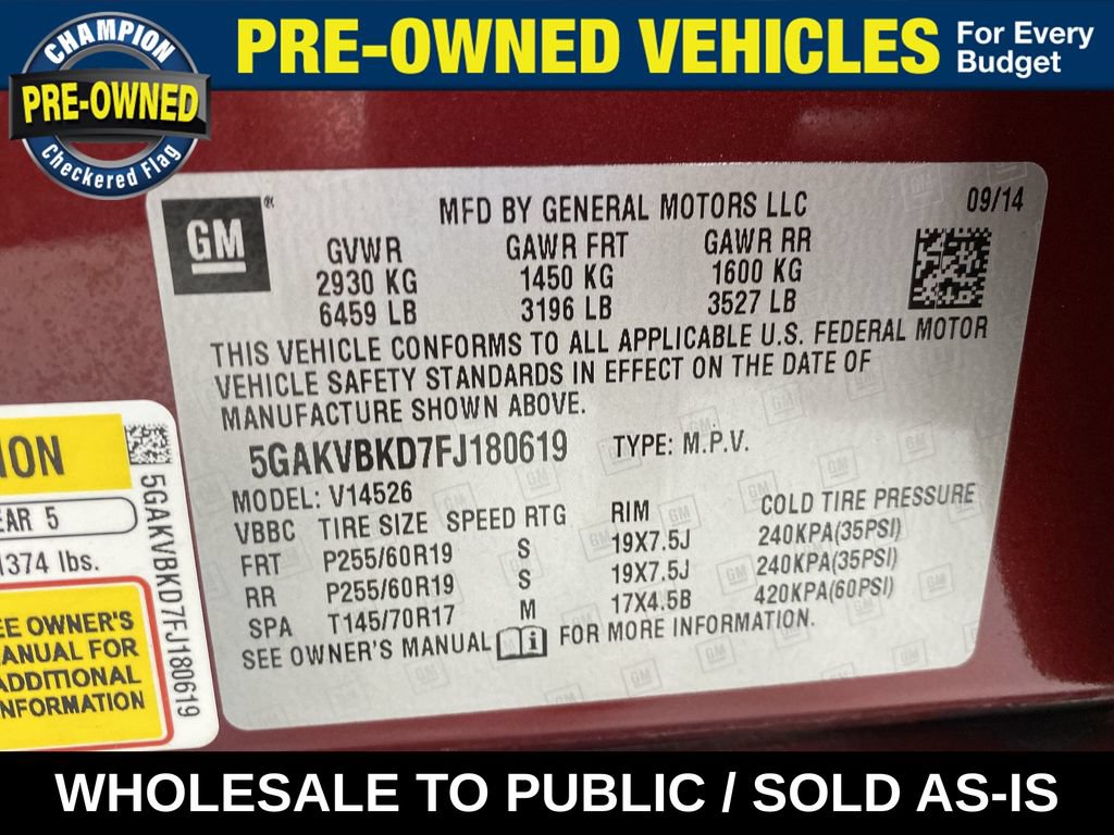Used 2015 Buick Enclave Leather w/ Trailering Package AWD/4WD image 35