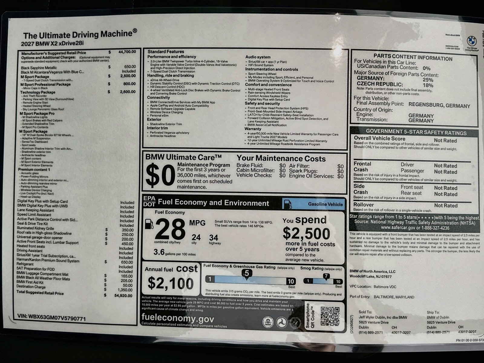 New 2027 BMW X2 xDrive28i AWD/4WD image 46