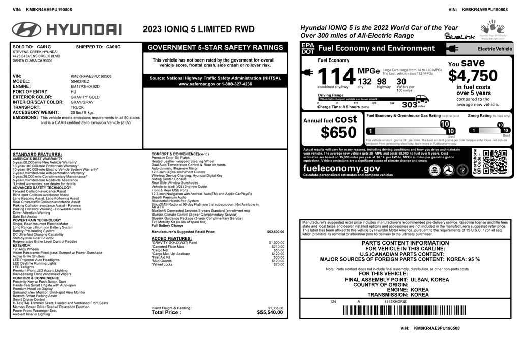 Used 2023 Hyundai Ioniq 5 Limited image 3