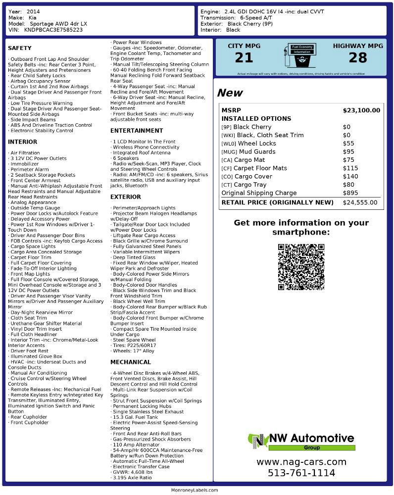 Used 2014 Kia Sportage LX image 2