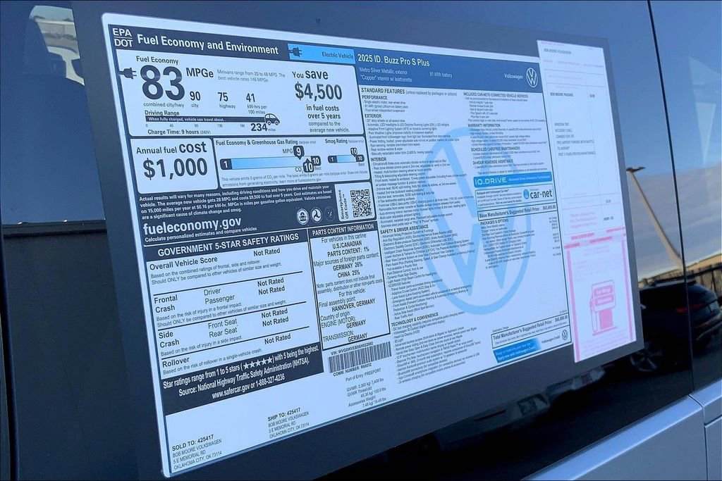 New 2025 Volkswagen ID. Buzz Pro S Plus RWD image 14