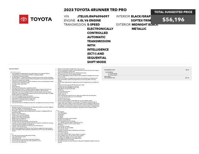 Used 2023 Toyota 4Runner TRD Pro AWD/4WD image 3