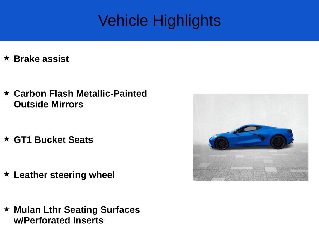 New 2026 Chevrolet Corvette Stingray Coupe w/ Battery Protection Package image 3