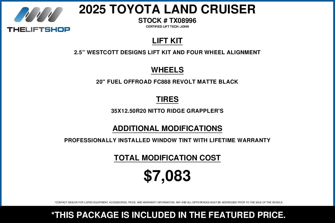 Used 2025 Toyota Land Cruiser w/ Premium Package AWD/4WD image 2