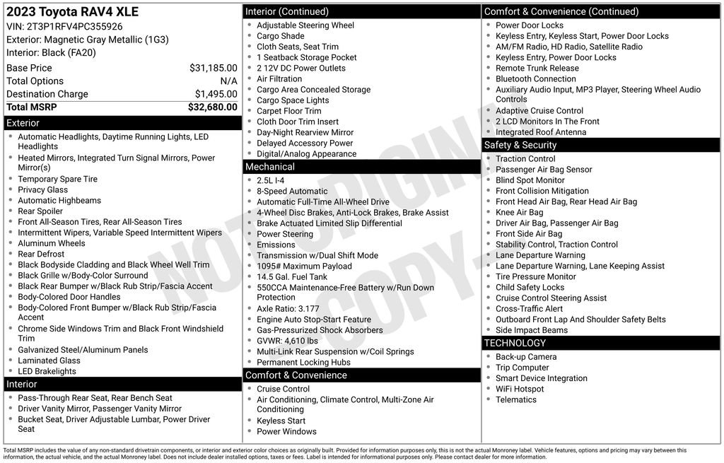 Used 2023 Toyota RAV4 XLE image 37