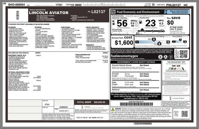 Used 2023 Lincoln Aviator Grand Touring w/ Equipment Group 301A AWD/4WD image 33