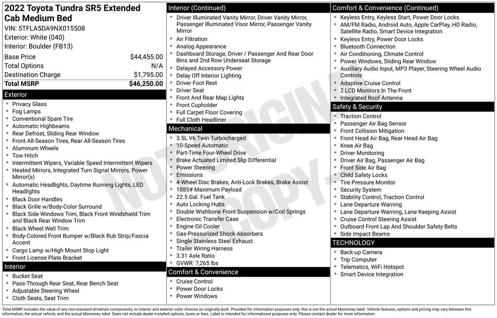 Used 2022 Toyota Tundra SR5 image 33