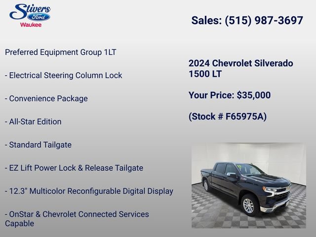 Used 2024 Chevrolet Silverado 1500 LT w/ Z71 Off-Road Package AWD/4WD image 22