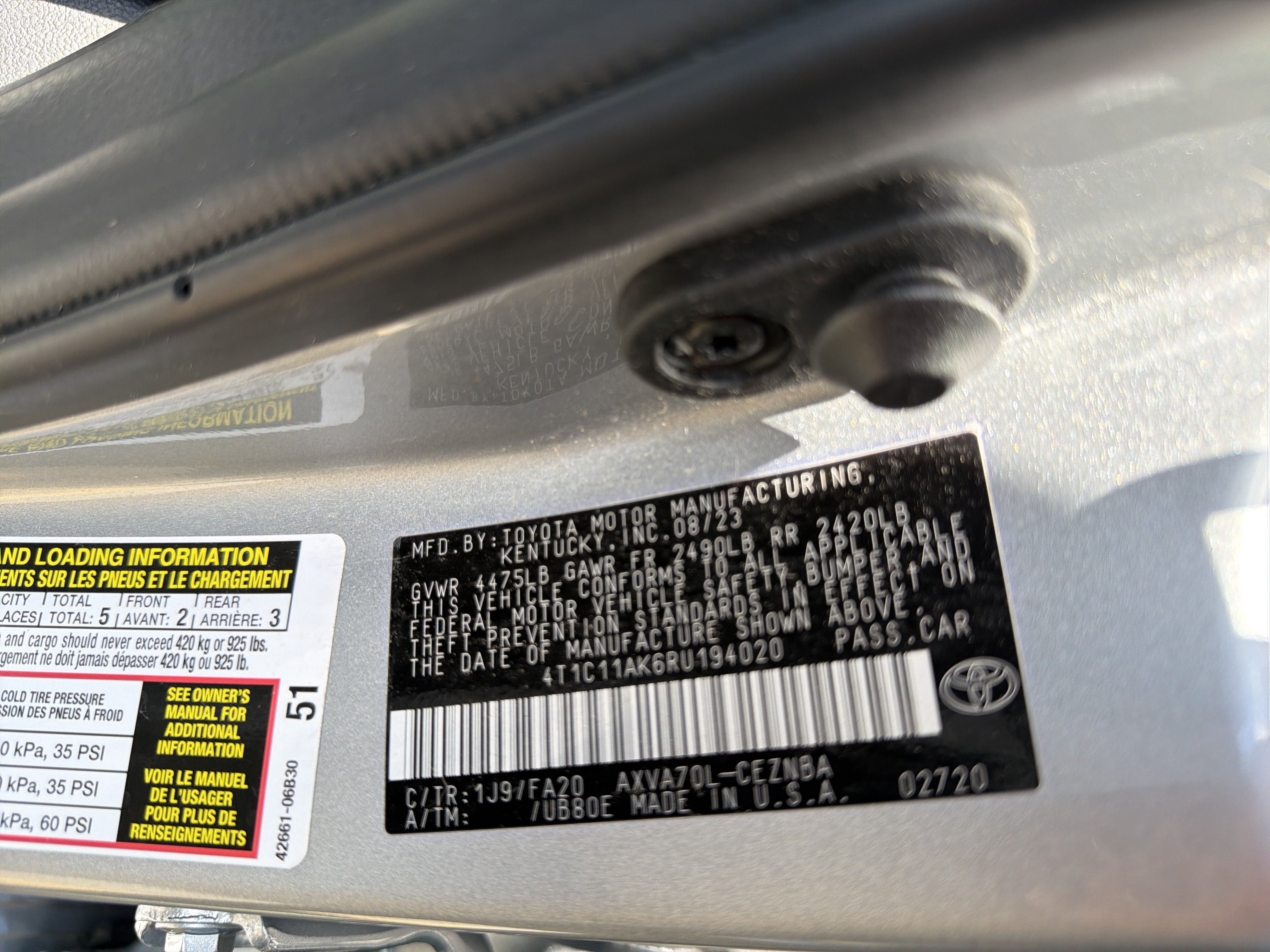 Used 2024 Toyota Camry LE FWD image 22