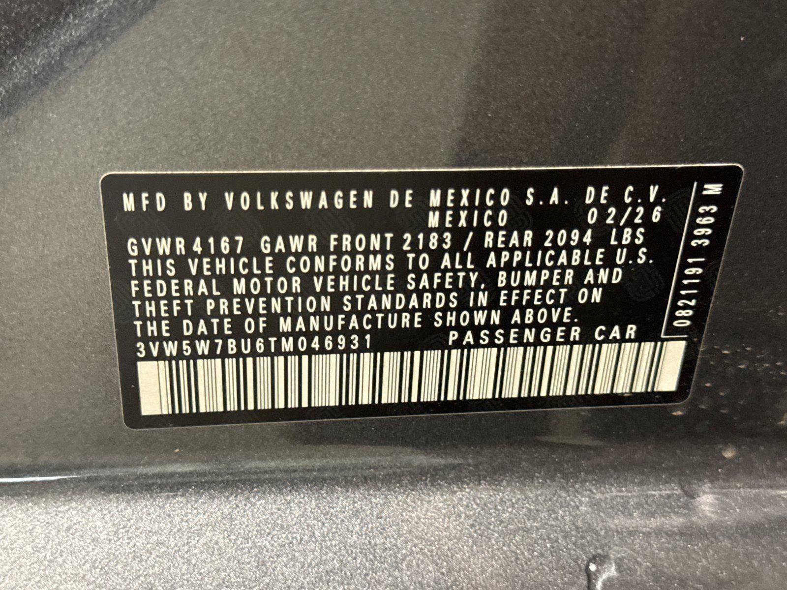 New 2026 Volkswagen Jetta S image 25