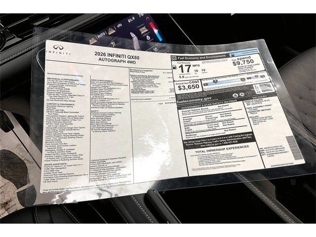 New 2026 INFINITI QX80 Autograph w/ Autograph Exterior Package image 40