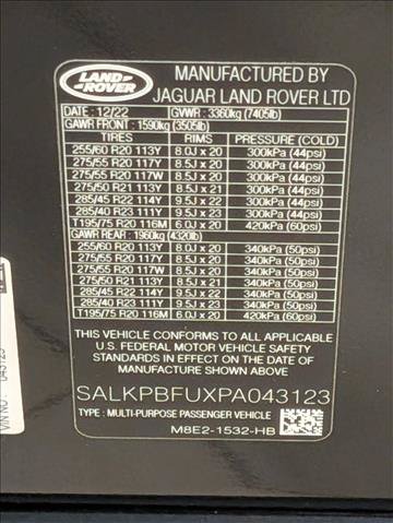 Used 2023 Land Rover Range Rover Long Wheelbase SE AWD/4WD image 27