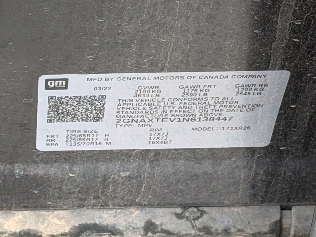 Used 2022 Chevrolet Equinox LT AWD/4WD image 32