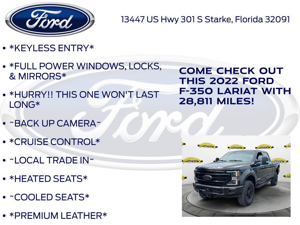 Certified 2022 Ford F350 Lariat w/ Tremor Off-Road Package AWD/4WD image 12