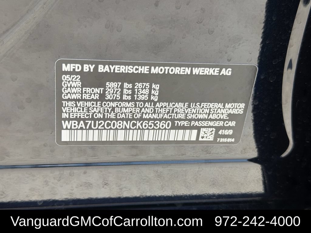 Used 2022 BMW 750i xDrive w/ M Sport Package AWD/4WD image 35