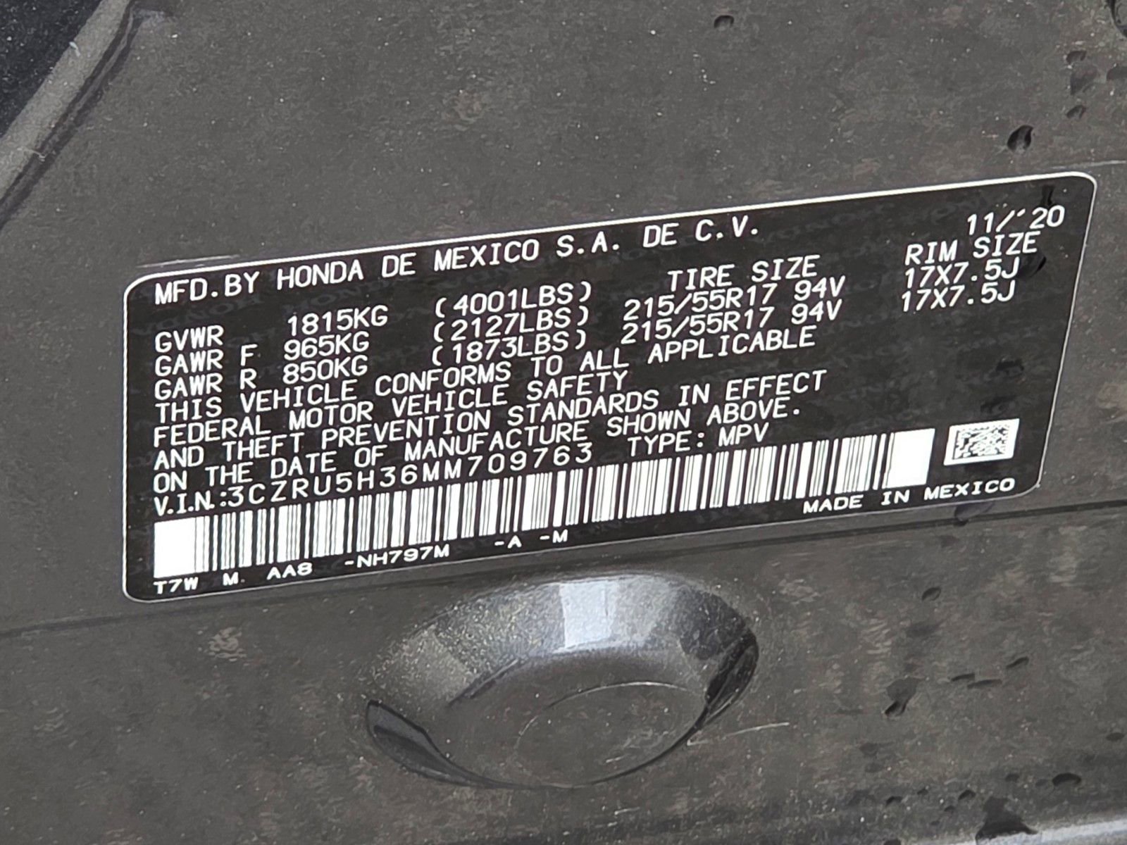 Used 2021 Honda HR-V LX image 22