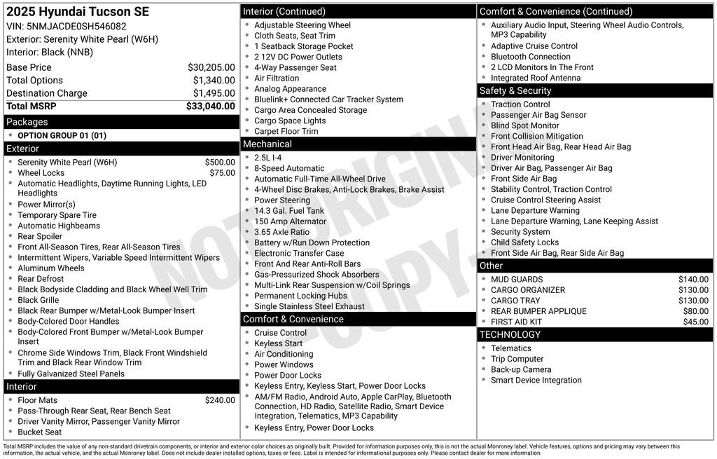 Certified 2025 Hyundai Tucson SE image 36