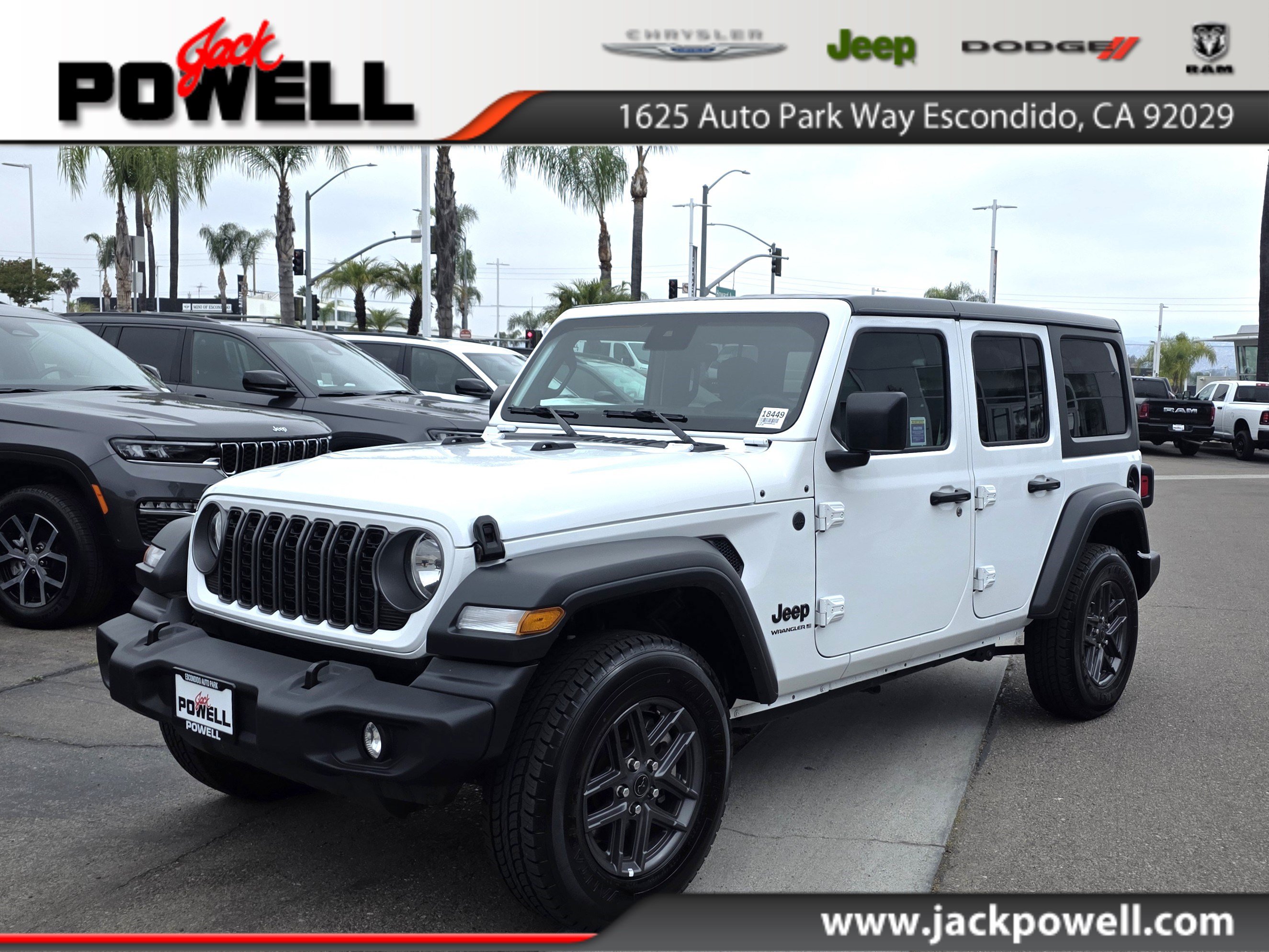 Certified 2025 Jeep Wrangler Unlimited Sport AWD/4WD image 1