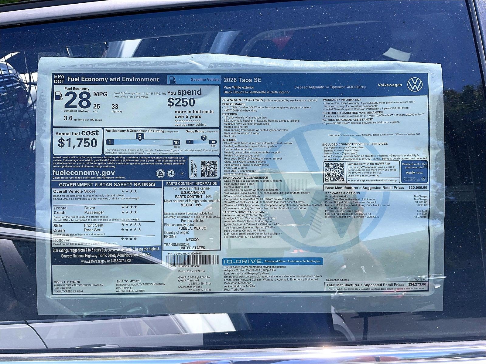 New 2026 Volkswagen Taos SE AWD/4WD image 11