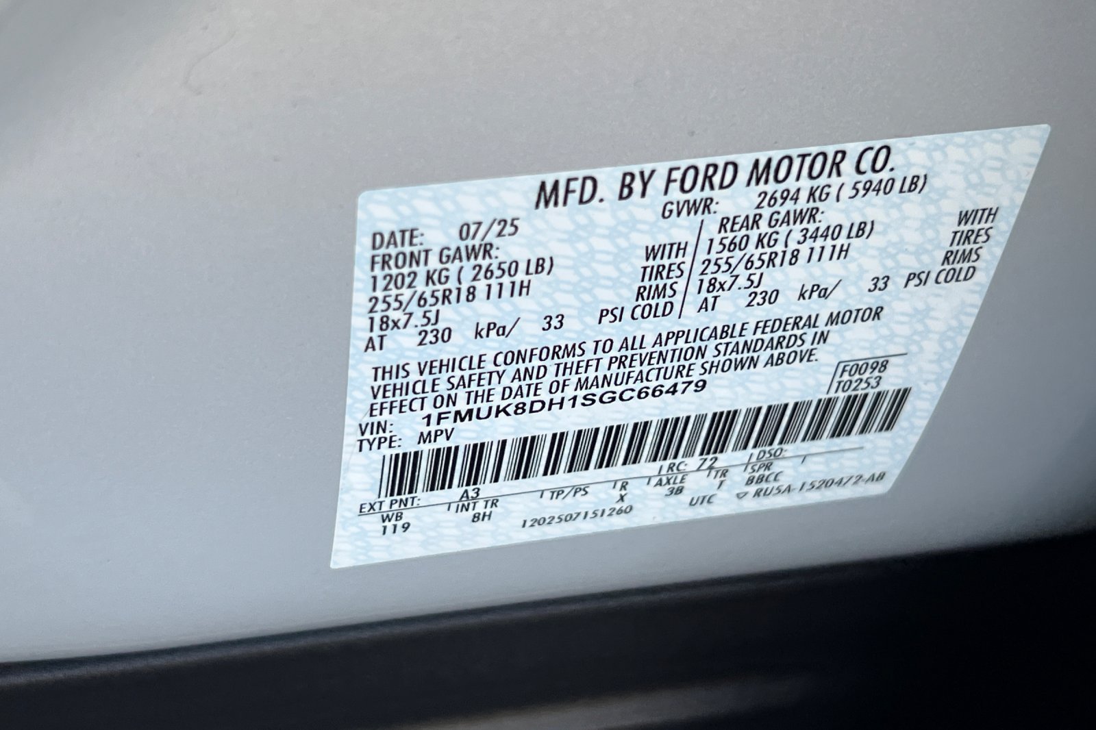 Certified 2025 Ford Explorer Active AWD/4WD image 30