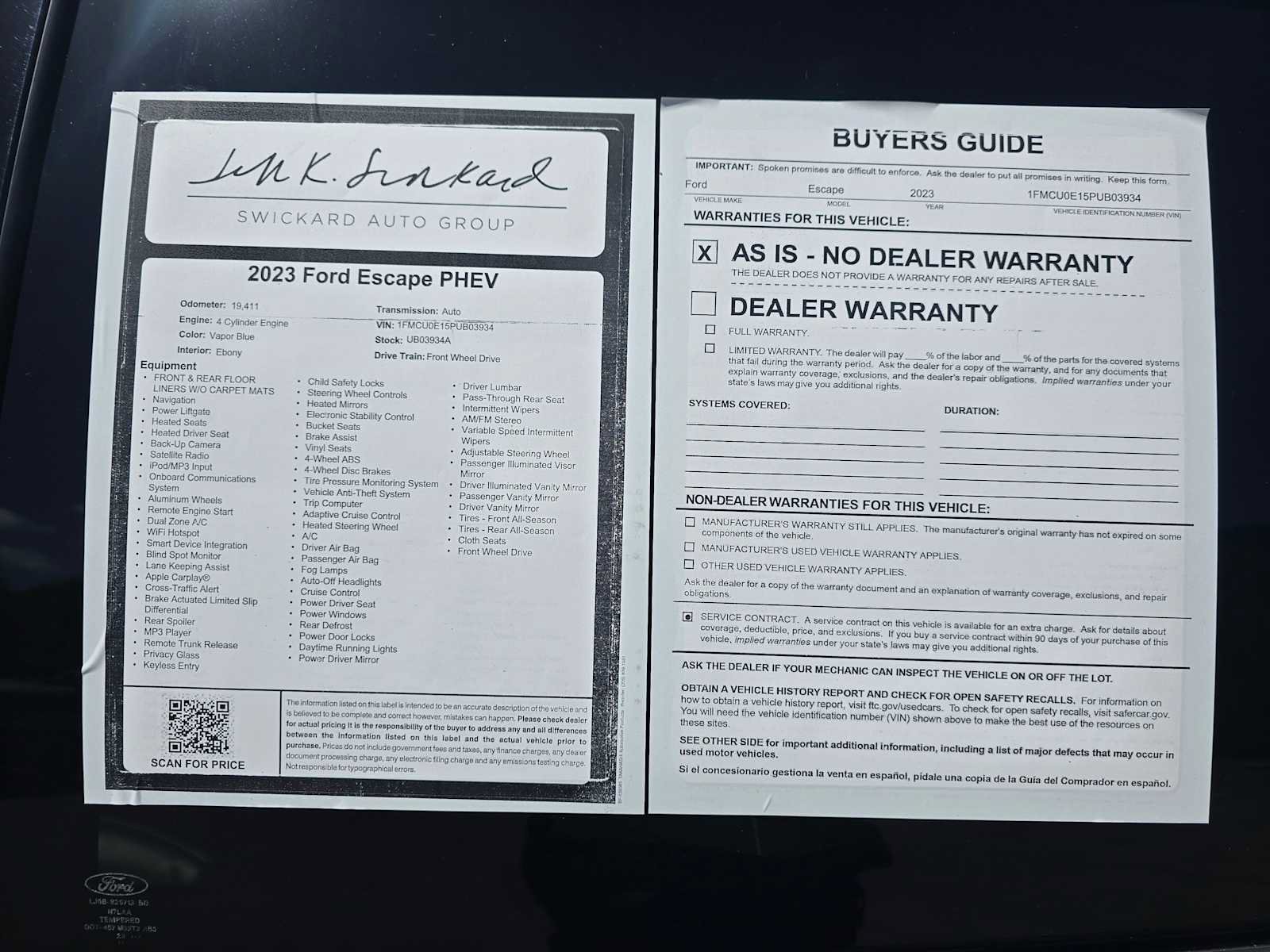 Used 2023 Ford Escape SE FWD image 19