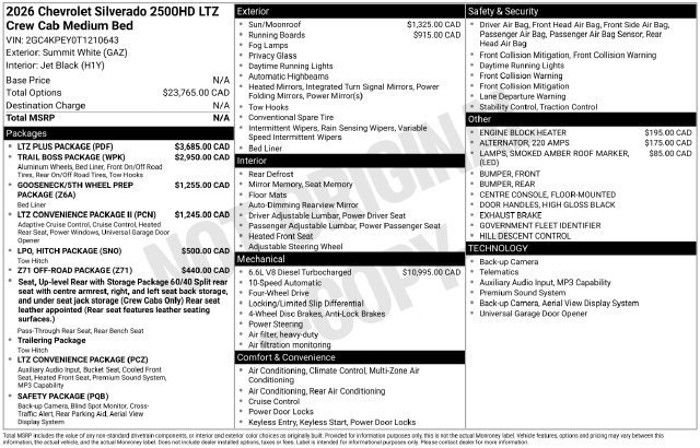 New 2026 Chevrolet Silverado 2500 LTZ w/ LTZ Plus Package AWD/4WD image 4