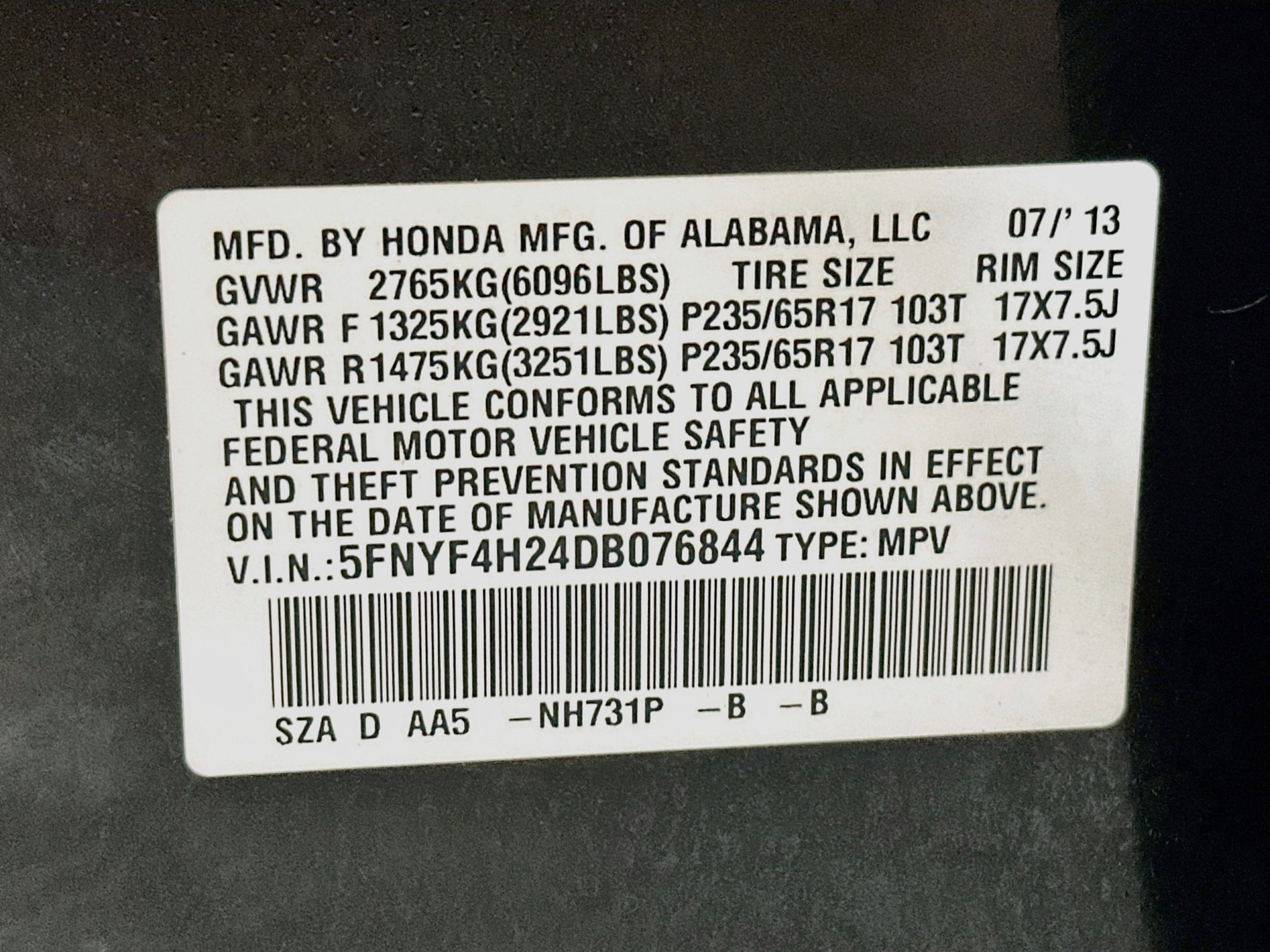Used 2013 Honda Pilot LX image 32