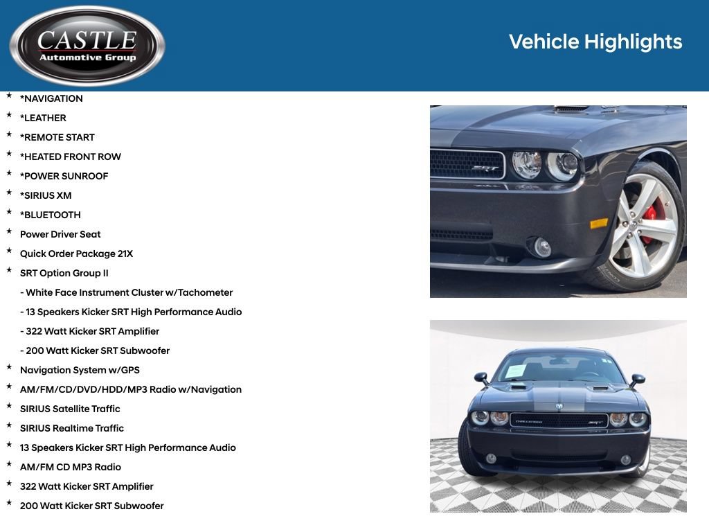 Used 2009 Dodge Challenger SRT8 w/ SRT Option Group II RWD image 3