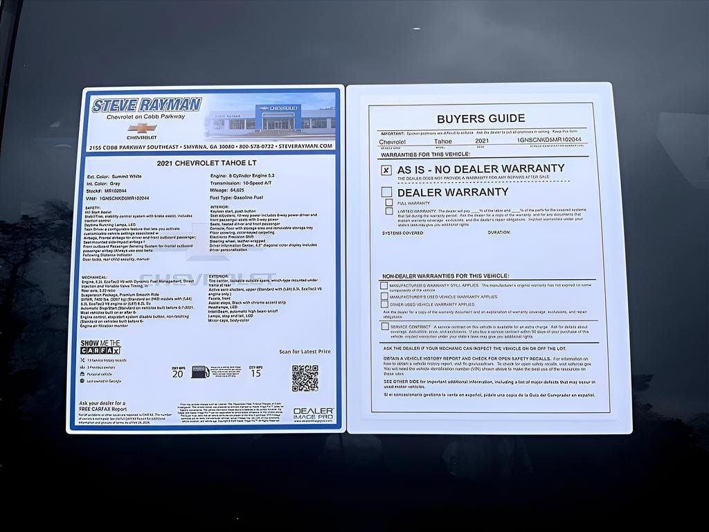 Certified 2021 Chevrolet Tahoe LT image 27