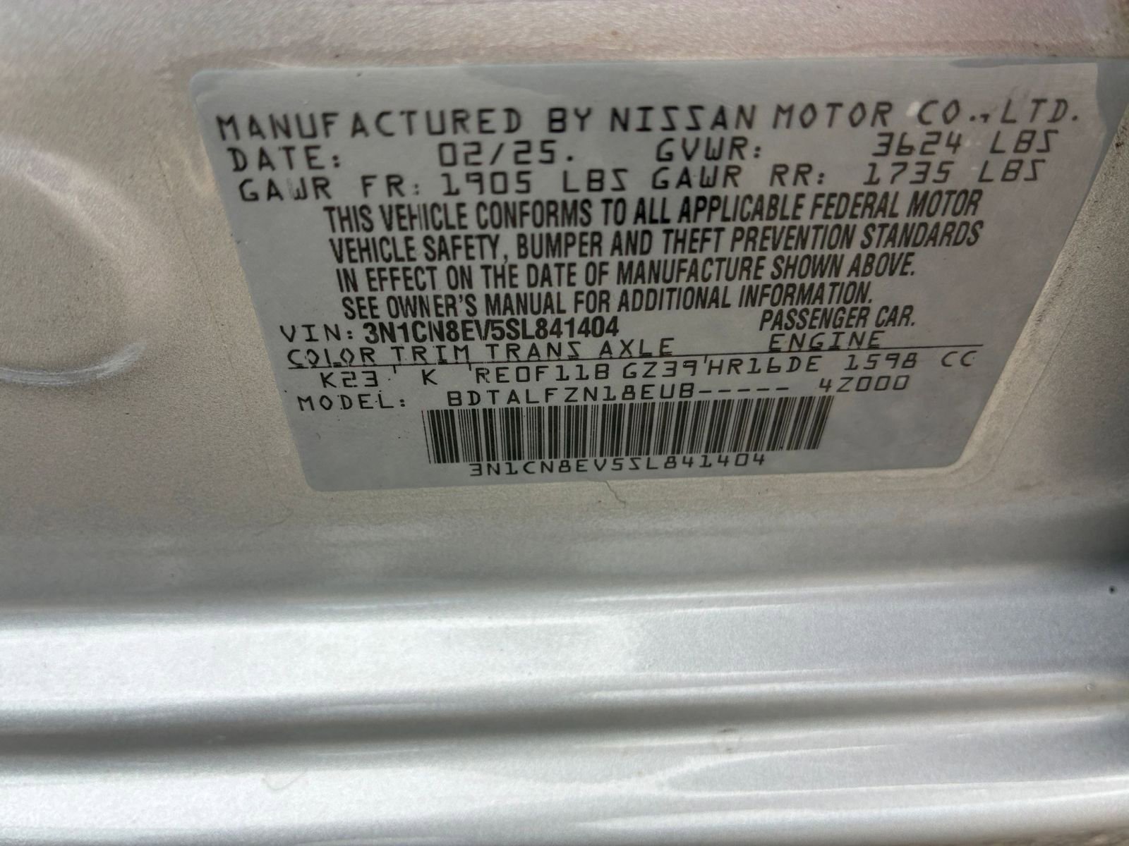 Used 2025 Nissan Versa SV FWD image 27