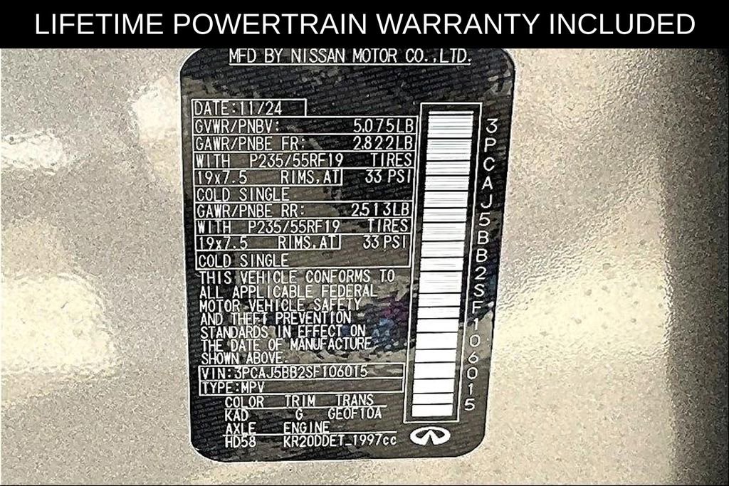 Certified 2025 INFINITI QX50 Luxe image 24