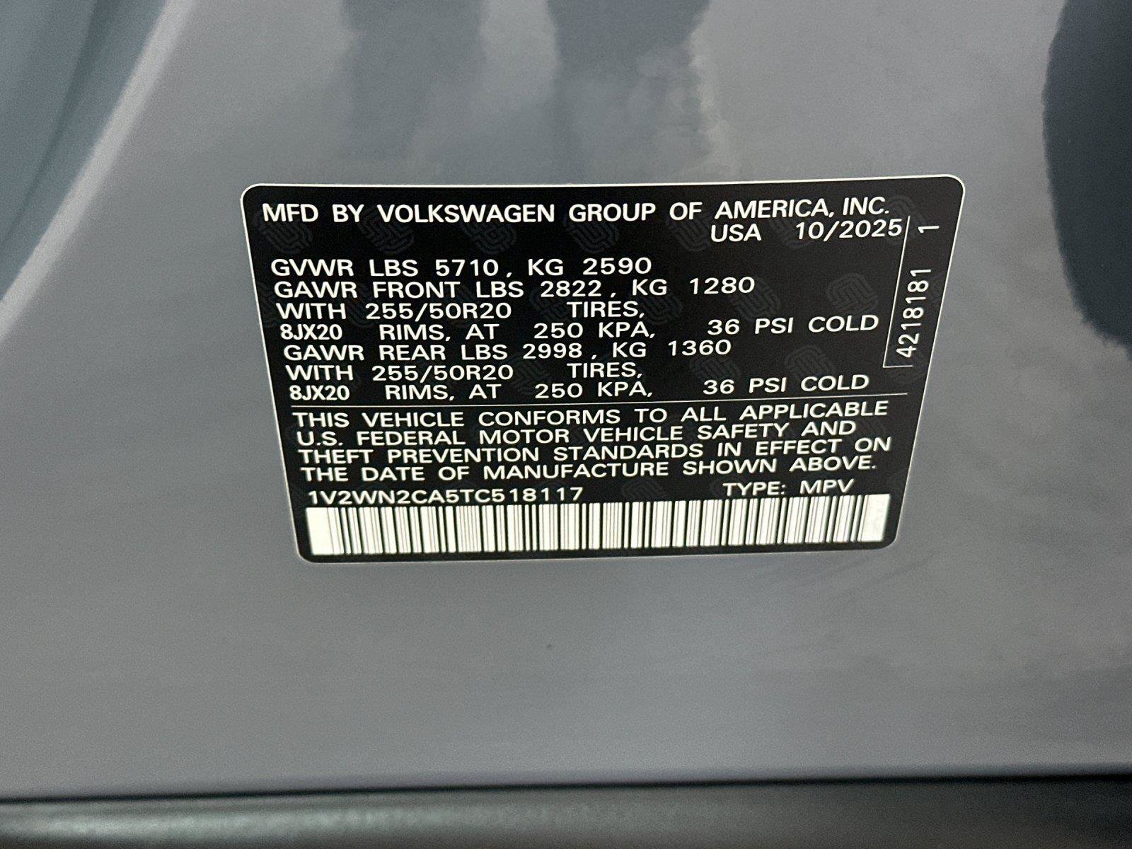 Used 2026 Volkswagen Atlas SE FWD image 28
